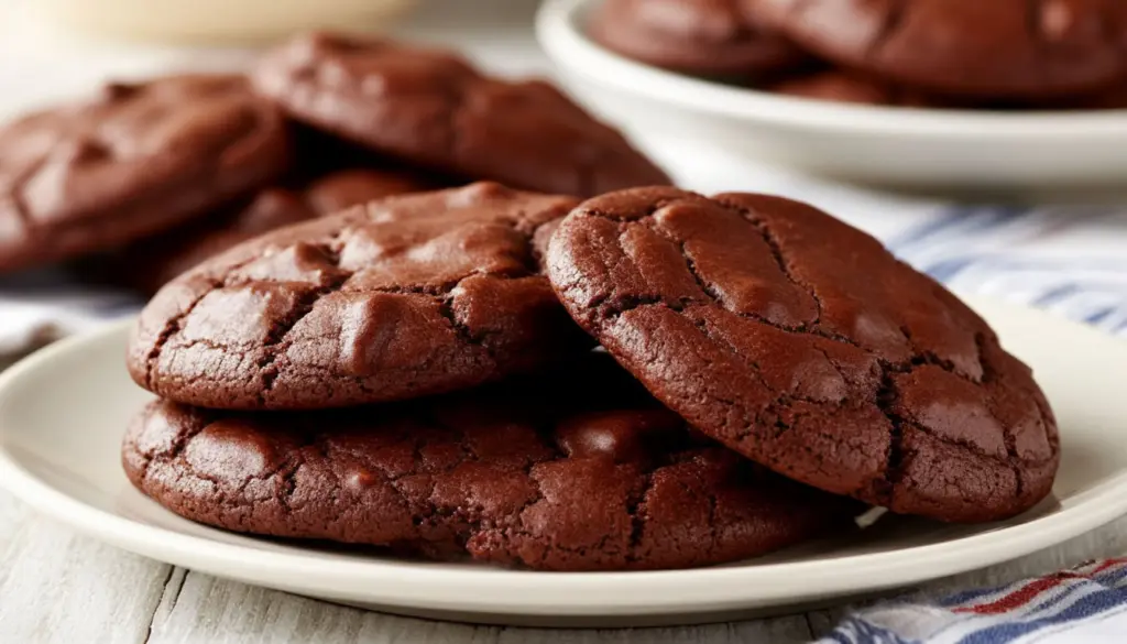 Шоколадное печенье со вкусом брауни: нежное внутри и хрустящее снаружи готовится всего за 5 минут