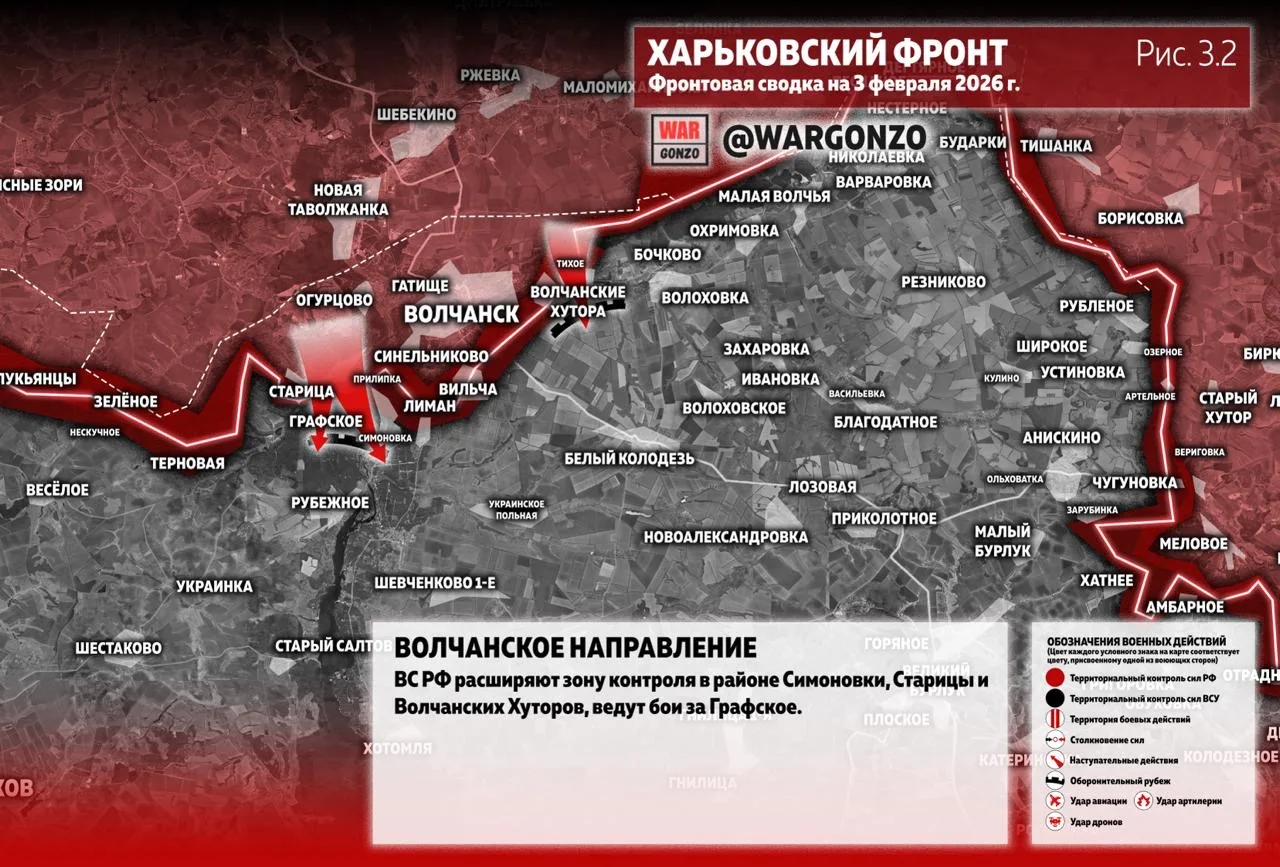 Варгонзо: Фронтовая сводка на утро 03.02.26