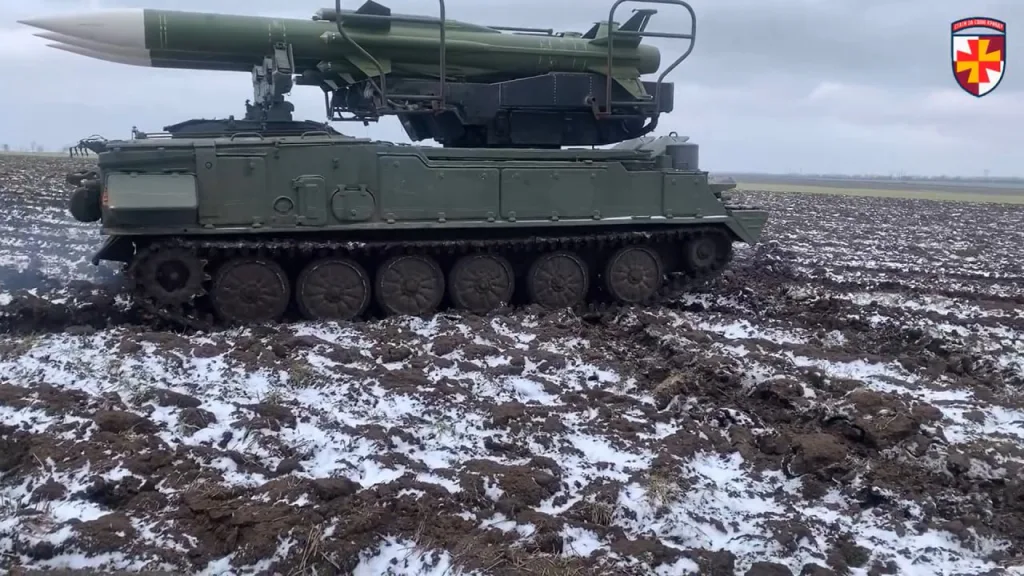 Старенький советский ЗРК "Куб" на вооружении украинского ПВО. Заявляется, что применяют комплекс для противодействия дронам-камикадзе "Герань"