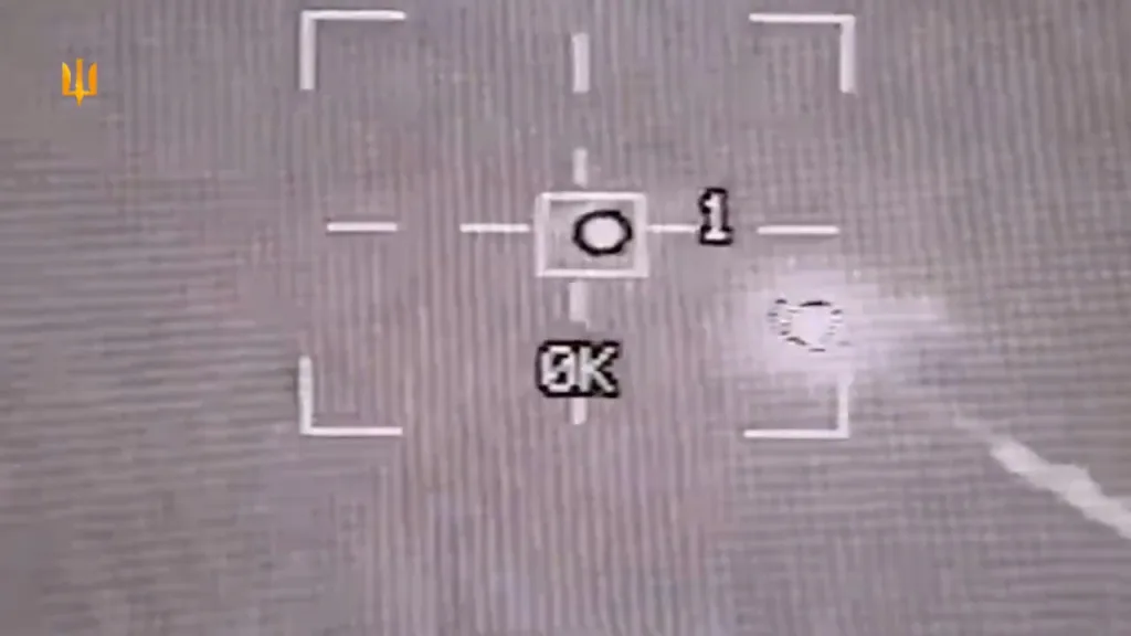 Заявляется как применение ракеты APKWS-II с борта украинского F-16 по дрону-камикадзе "Герань-2"