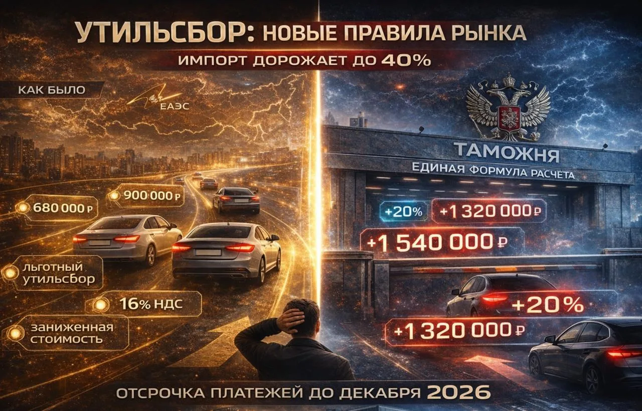 Новый утильсбор закрывает границы ЕАЭС: с 1 апреля автомобили в России подорожают на 40%