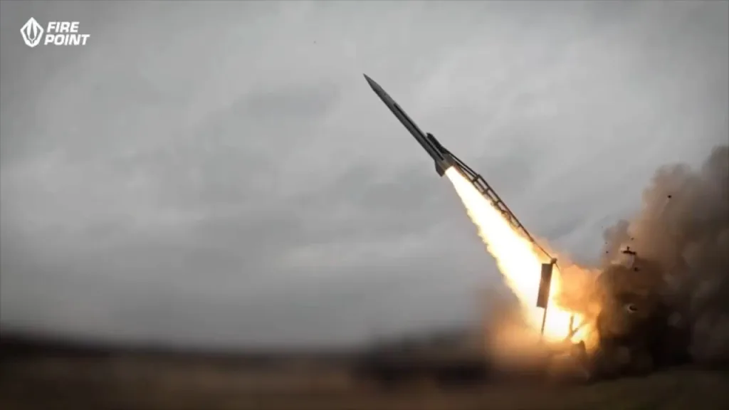 Испытания баллистической ракеты FP-7 украинского производства от компании Fire Point, известной разработкой крылатой ракеты FP-5 «Фламинго»