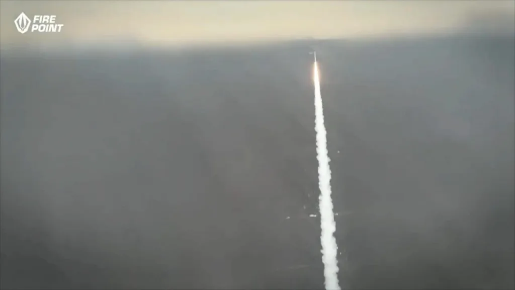 Испытания баллистической ракеты FP-7 украинского производства от компании Fire Point, известной разработкой крылатой ракеты FP-5 «Фламинго»
