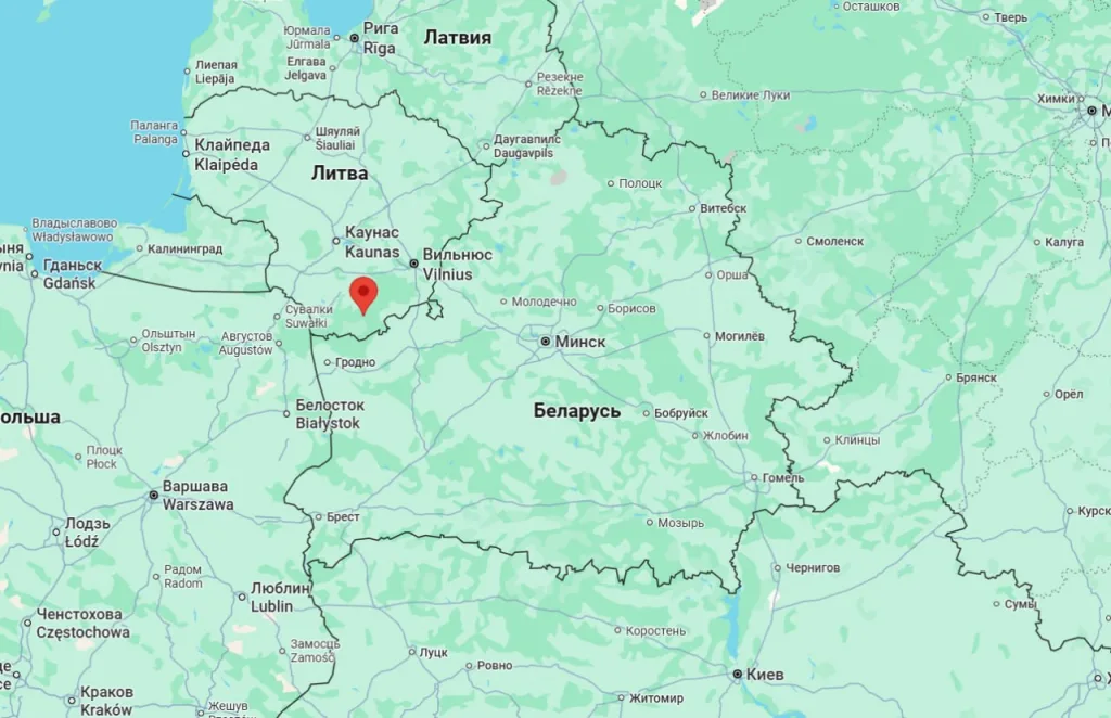 Неизвестный дрон прилетел в Литву со стороны Республики Беларусь и взорвался при ударе об лед на озере Лависас в Варенском районе