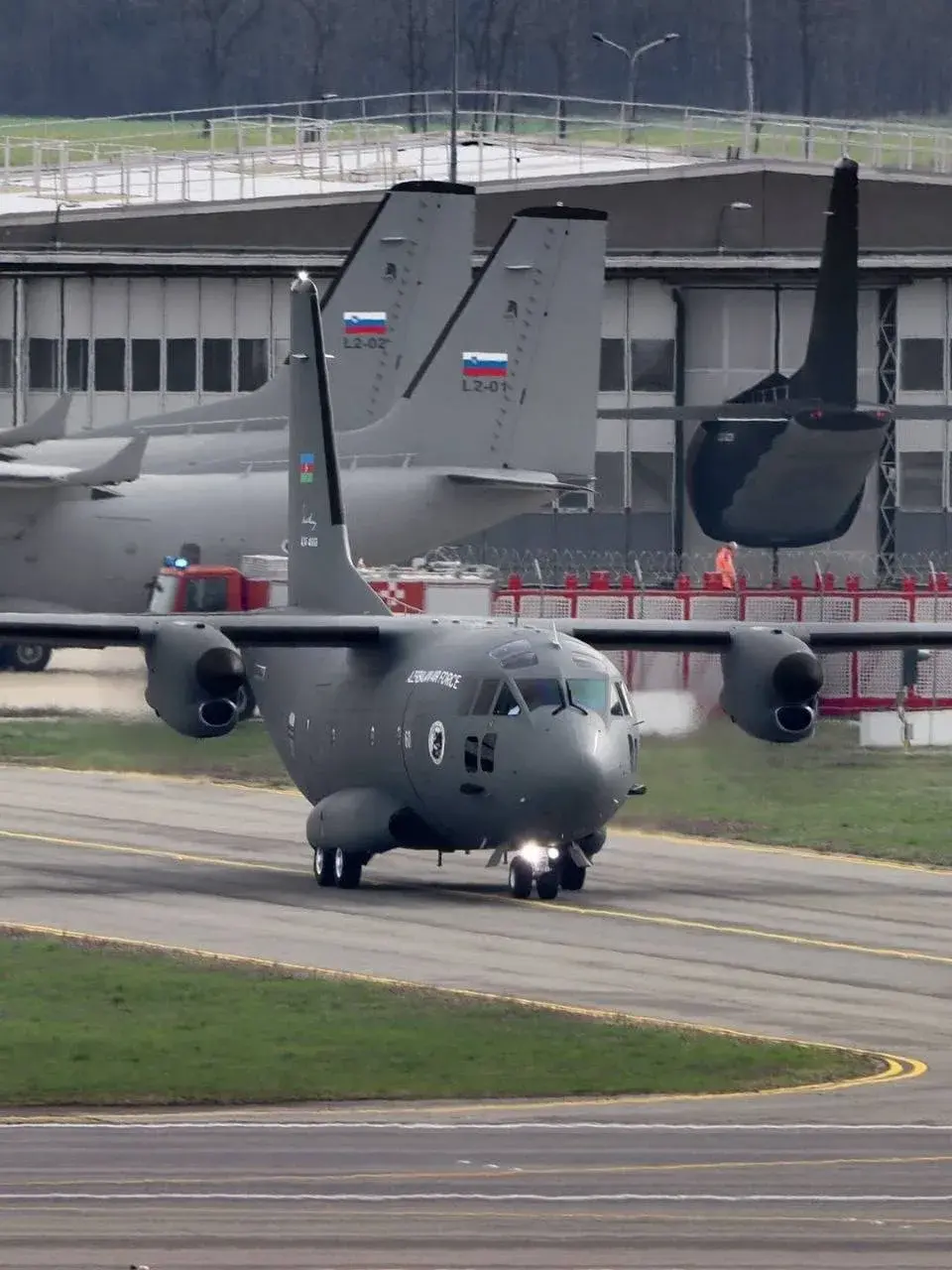Засветился ранее поставленный турбовинтовой транспортный самолёт C-27J Spartan (б.н 60) ВВС Азербайджана в Турине (Италия) на базе итальянской компании Leonardo