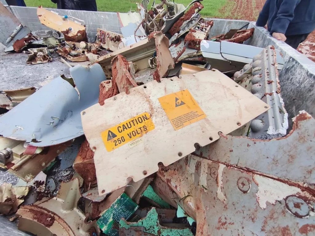 Обломки ракеты BGM-109 Tomahawk, упавшей в сирийской провинции Хама во время ударов по целям в Иране