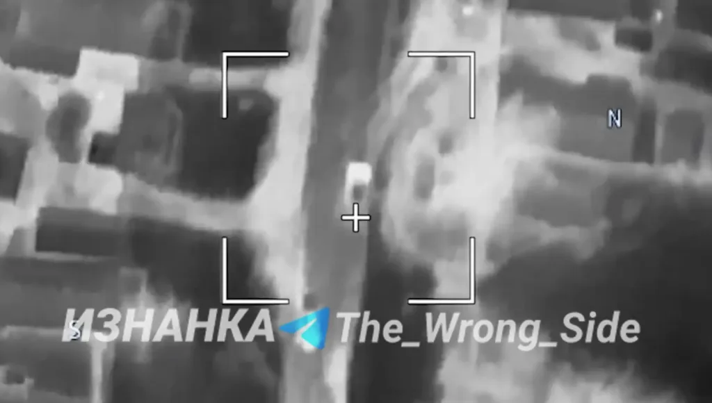 Удар дрона-камикадзе «Герань-2» по пвд 114-й ОБрТрО ВСУ в селе Мамекино Черниговской области