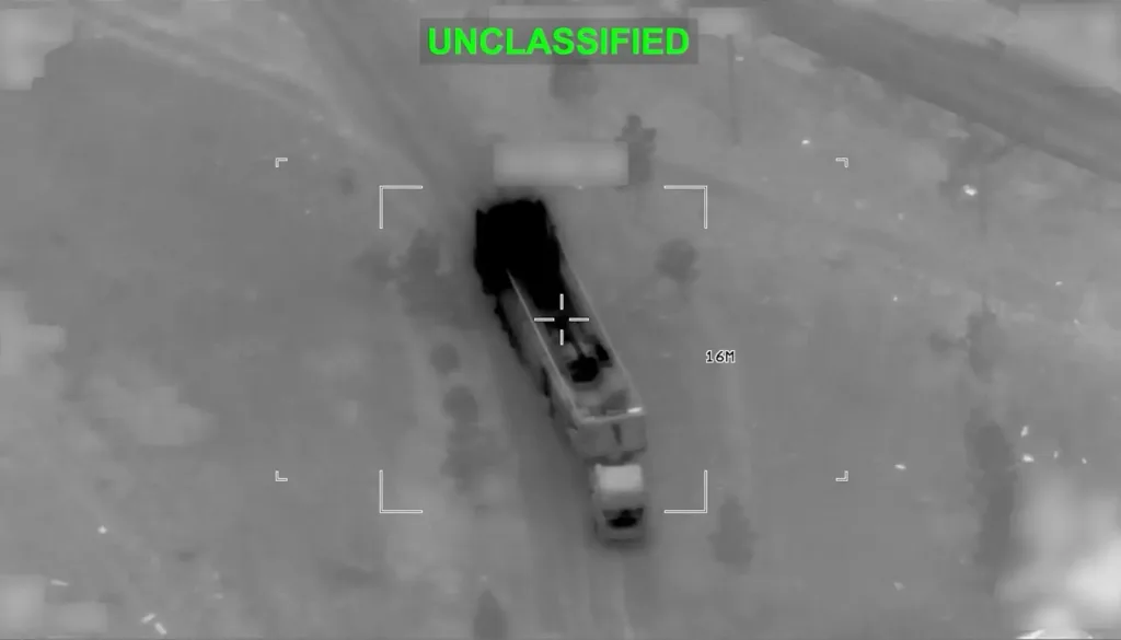 Удары ОТРК ATACMS и ВВС США по пусковой установки баллистических ракет, мобильной пусковой установке дрона-камикадзе Shahed-136 на базе пикапа, ЗПУ на огневой позиции и истребителю Chengdu J-7