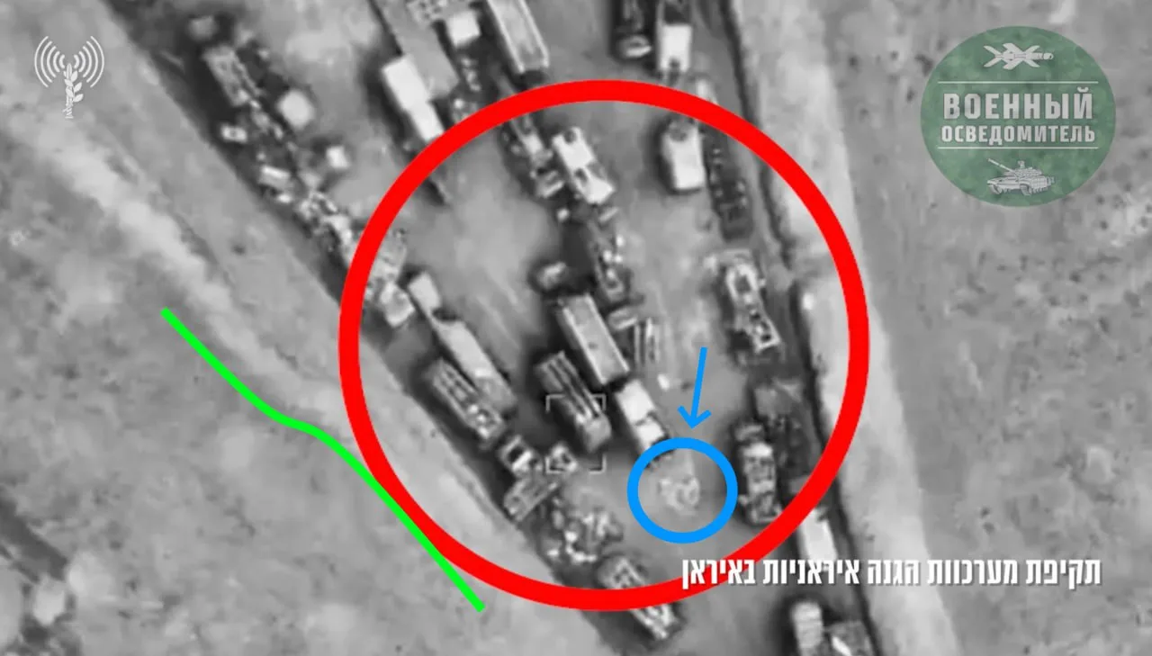 Нашлось место уничтожения того самого ЗРК Sevom Khordad среди других систем ПВО и прочей техники