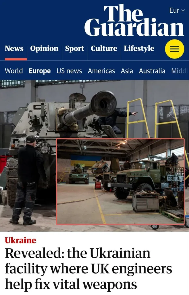 Британия открыла на Украине свою рембазу для военной техники