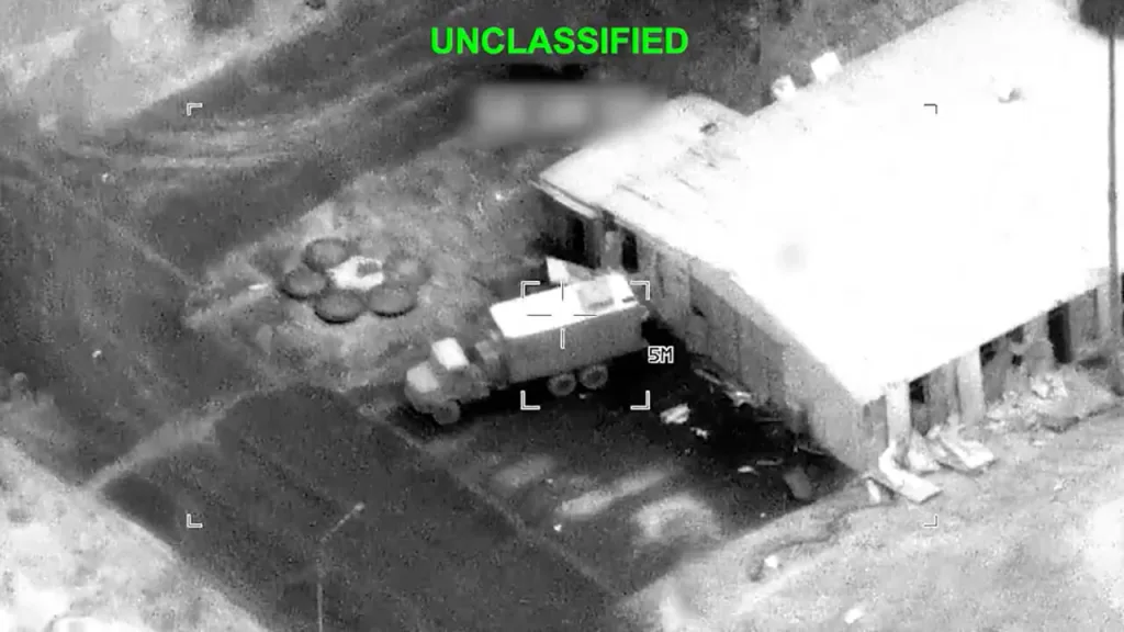 Удары ВВС США по ЗРК Khordad 15, также по замаскированным пусковым установкам ракет и беспилотников Ирана, либо же просто по грузовикам