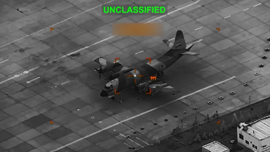 Уничтожение иранских C-130 Hercules, P-3 Orion и Ил-76 на авиабазе Керман ударами ВВС США