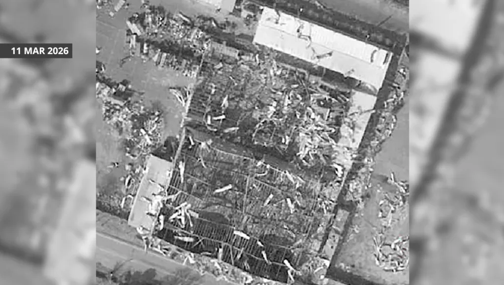 Спутниковые снимки последствий ударов и новые кадры ударов ВВС США, опубликованные в сегодняшнем брифинге CENTCOM