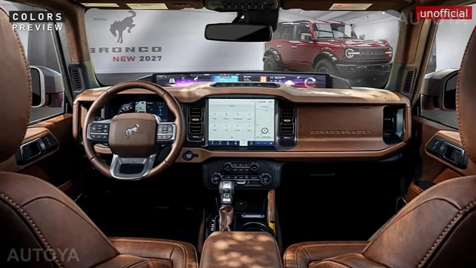 Ford Bronco 2027: рестайлинг, новые технологии и свежий дизайн для внедорожника