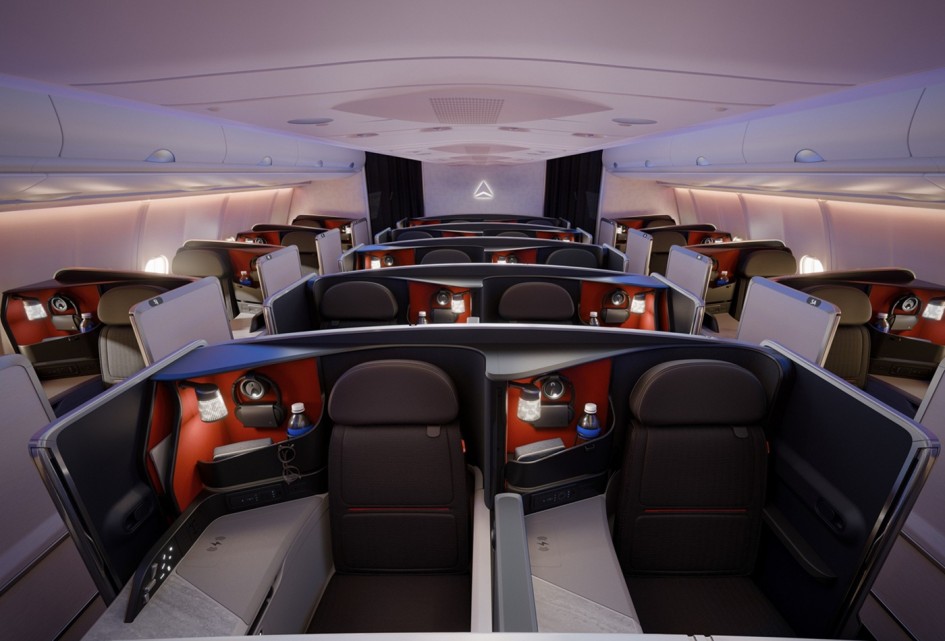 Delta запускает новый флагманский A350-1000 с премиальными люксами и инновациями