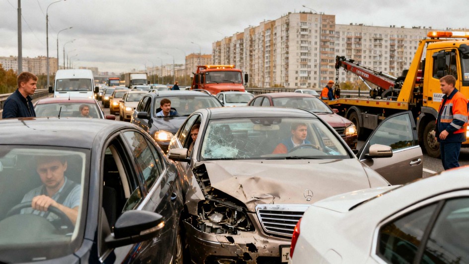 Самые аварийные трассы и районы Москвы: где риск ДТП максимален по данным страховщиков