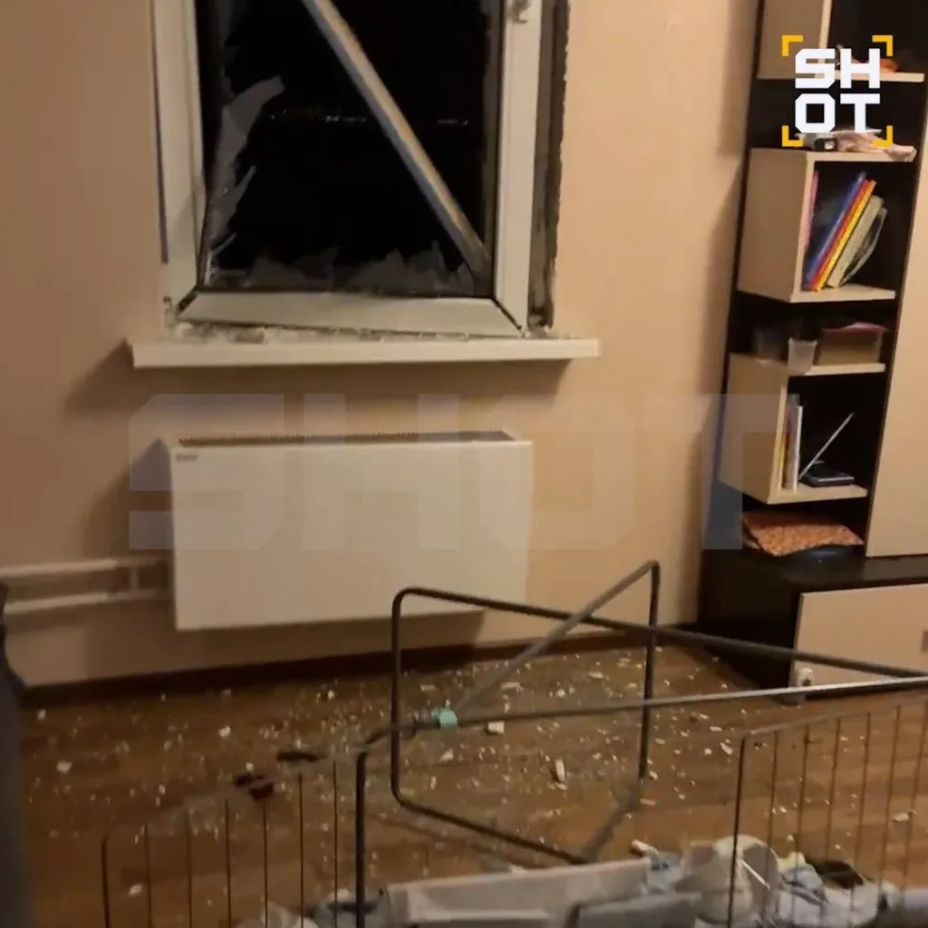 Кадры из многоэтажки, по которой ударил украинский БПЛА в Новороссийске