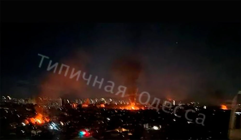 В Одессе за ночь зафиксировано большое количество прилётов