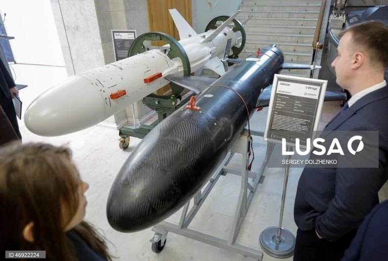 Новая украинская крылатая ракета Areion, представленная на выставке в Киеве