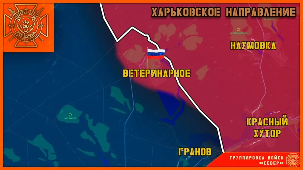 Группировка войск "Север" освободила посёлок Ветеринарное в Харьковской области