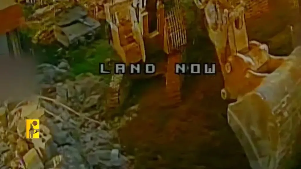 Удачная охота FPV-дрона "Хезболлы" за движущимся израильским бронеавтомобилем HMMWV в Ливане и поражение бронеэкскаватора Caterpillar 349E