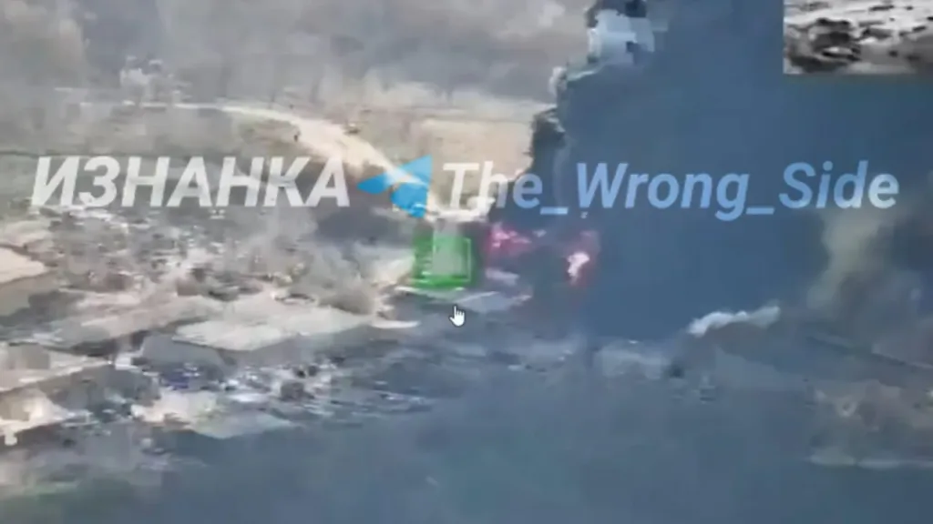 Объективный контроль удара "Гераней" по нефтебазе ООО "Всесвит-Ойл" на окраине Днепропетровска