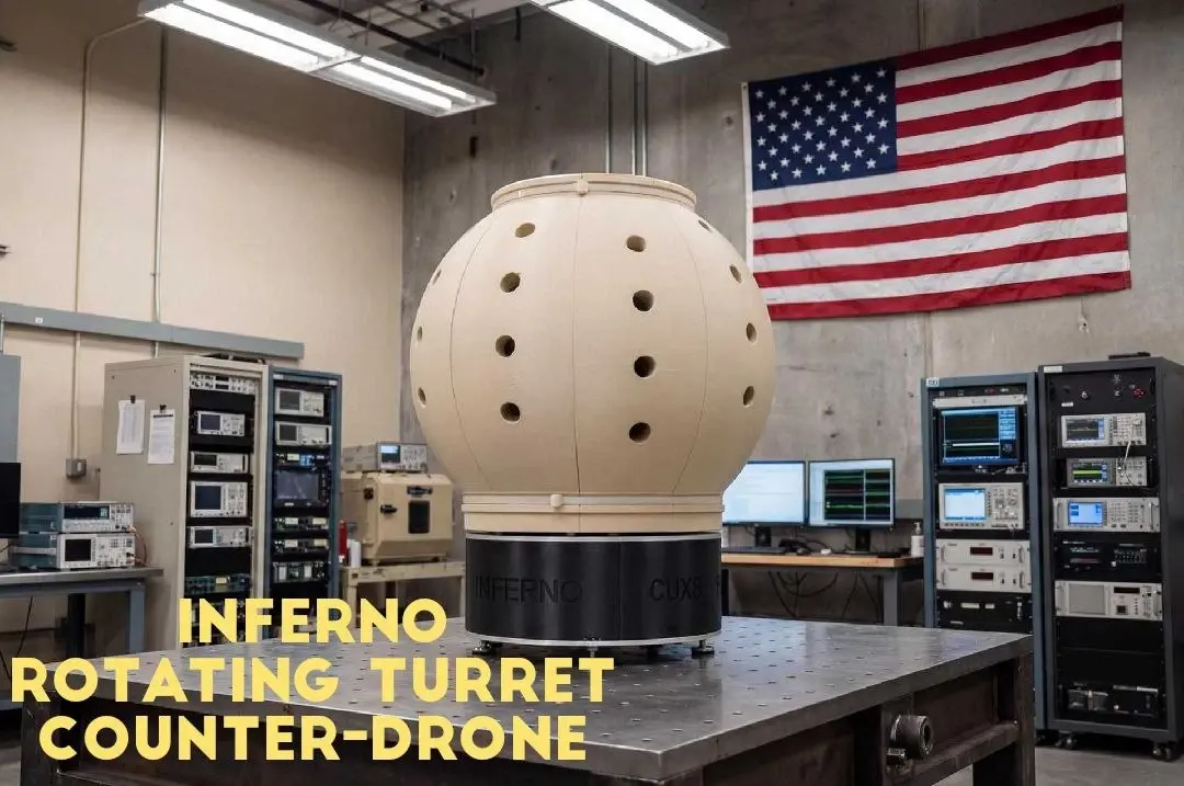 Американская компания Picket Defense Systems представила автоматическую противодронную турель Inferno RTC (Rotating Turret Counter-drone)