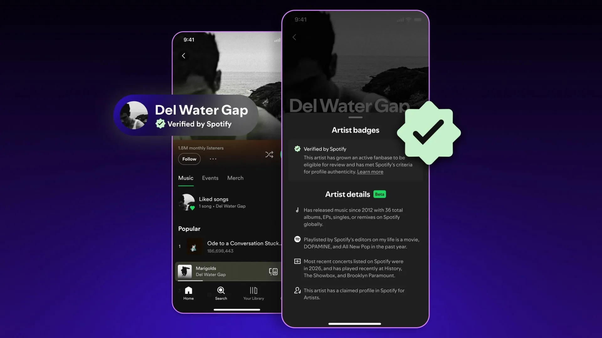 Spotify против нейросетей: как отличить живого музыканта от бота картинка Spotify вводит галочки для живых артистов | DGL.RU