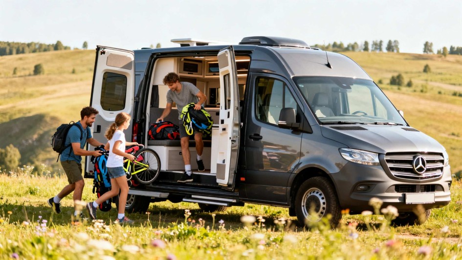 Minty Fresh на базе Mercedes-Benz Sprinter: премиальный автодом для спорта и семьи