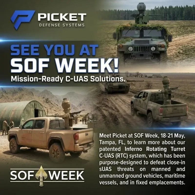 Американская компания Picket Defense Systems представила автоматическую противодронную турель Inferno RTC (Rotating Turret Counter-drone)