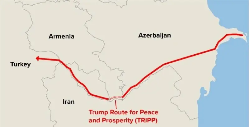 Главный стратегический успех Трампа с Арменией это запуск проекта TRIPP, известного также как Маршрут/Мост Трампа для международного мира и процветания, а по сути — Зангезурский коридор