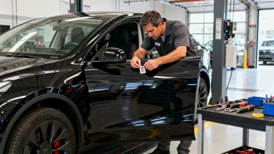 Tesla отзывает авто из-за отсутствия наклеек, Mazda и Toyota - из-за пауков, а Lada - из-за цвета запаски
