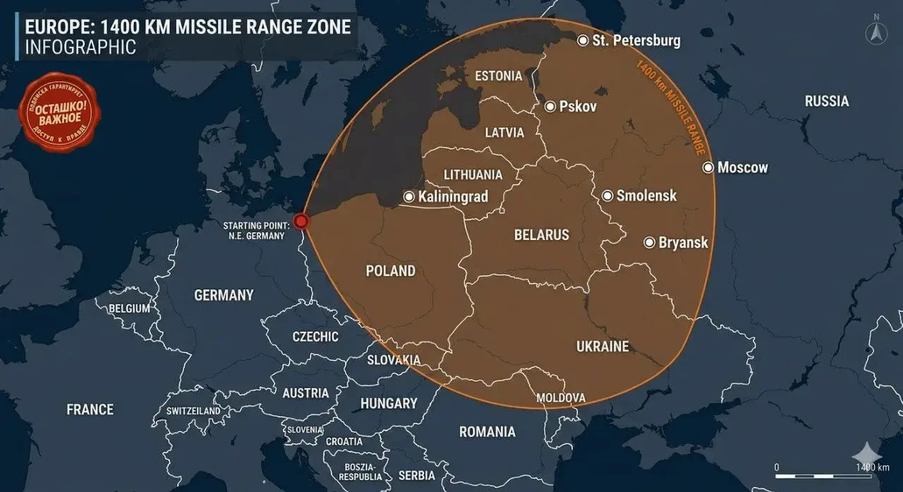 Германия осталась без «Томагавков» и срочно ищет ракеты, бьющие на 1400 км