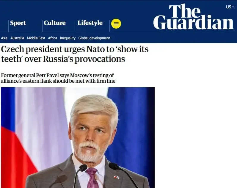 Президент Чехии Павел призвал НАТО «показать зубы» России: от отключения интернета до сбития самолётов