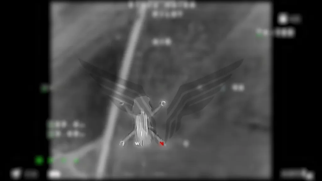 Сброс FPV-дронов с материнского дрона в тылу ВСУ и последующее дистанционное минирование ими логистических путей противника в исполнении операторов Центра "Рубикон"