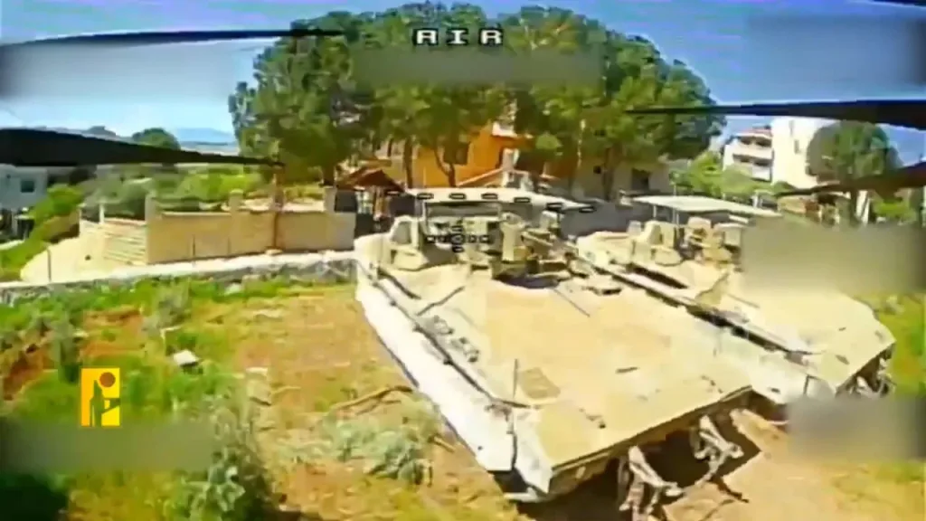 Подборка очередных ударов FPV-дронов "Хезболлы" по припаркованной технике армии Израиля