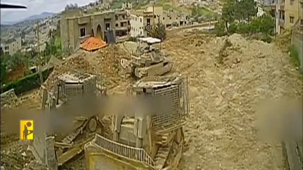 Удары FPV-дронов "Хезболлы" по редкой тяжелой КШМ Ofek, бронебульдозеру IDF Caterpillar D9 и танку Merkava Mk.4M ЦАХАЛ