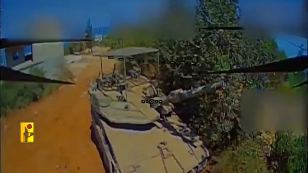 Удары FPV-дронов "Хезболлы" по редкой тяжелой КШМ Ofek, бронебульдозеру IDF Caterpillar D9 и танку Merkava Mk.4M ЦАХАЛ