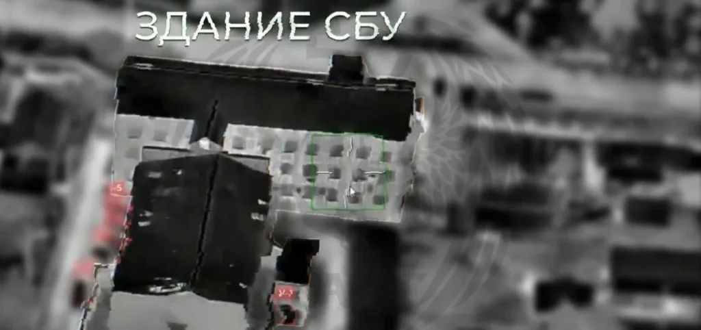 Удар по СБУ в Луцке. Вид с дрона