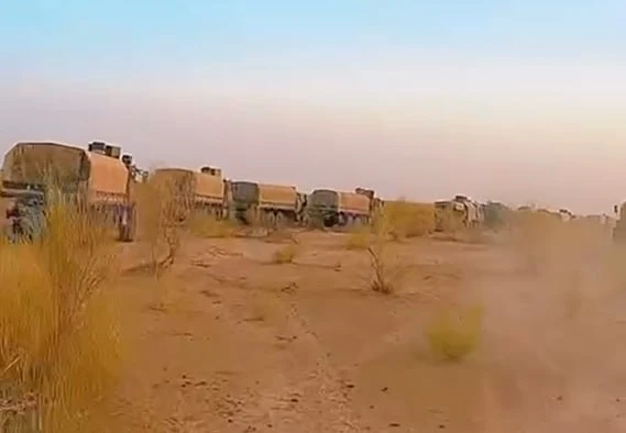 Видео работы трёхосного бронеавтомобиля «Спартак» (АМН-590911) 6х6 из 57-мм пушки АЗП-57 (С-60) в Мали