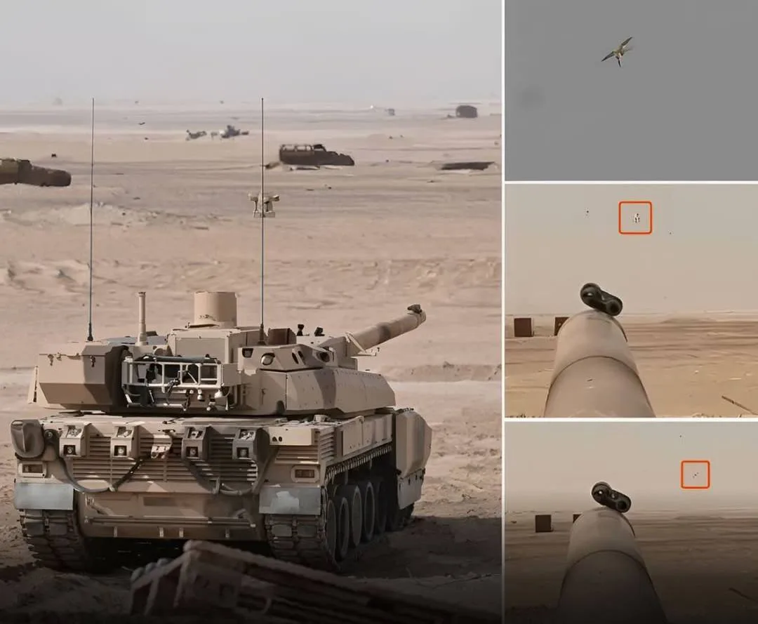 Во Франции объявили, что танк Leclerc сбил FPV-дрон, используя 120-мм снаряды OEFC F1 во время учений с боевой стрельбой в Абу-Даби