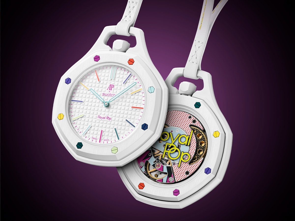 Audemars Piguet и Swatch выпускают карманные часы Royal Pop из биокерамики картинка Часы Swatch Royal Pop: стоит ли покупать? | DGL.RU