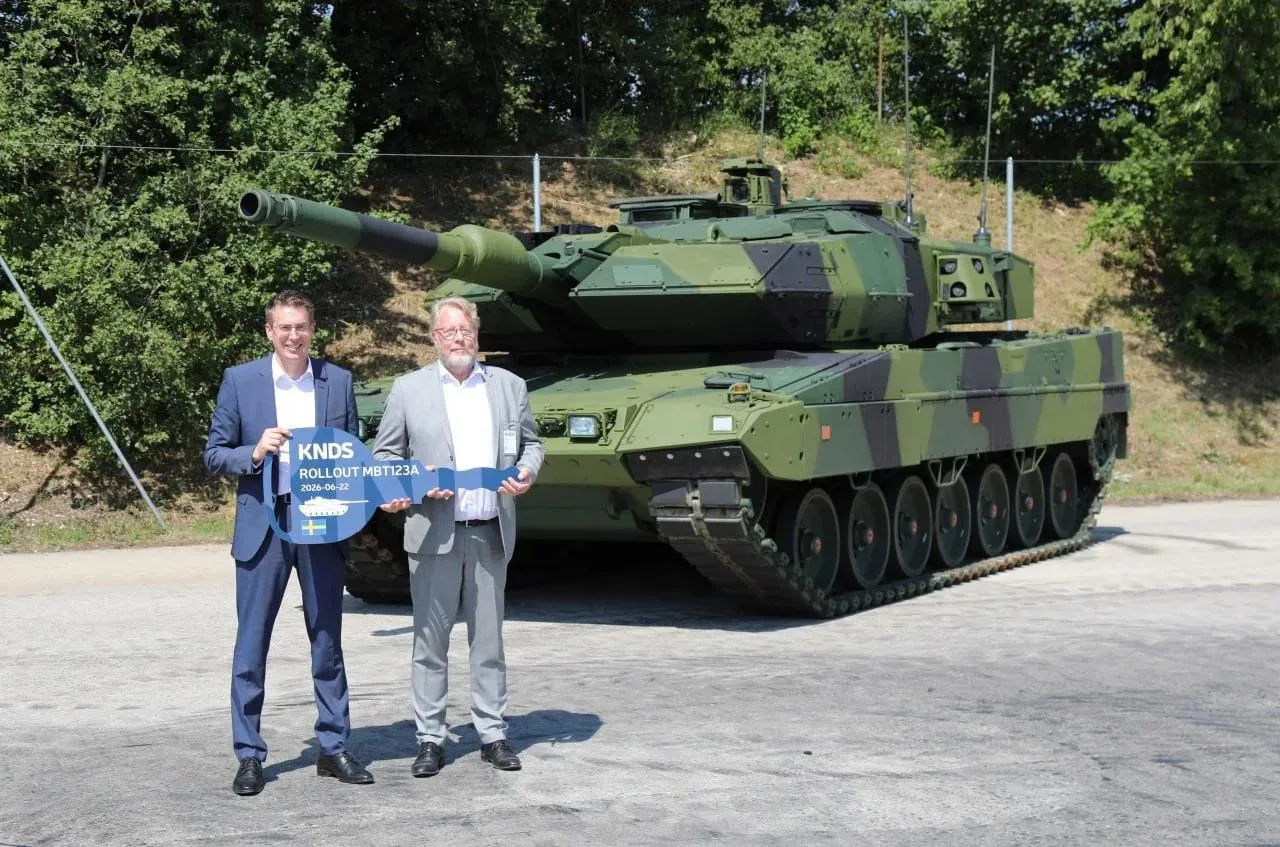 Швеция получила свой первый основной боевой танк Stridsvagn 123A