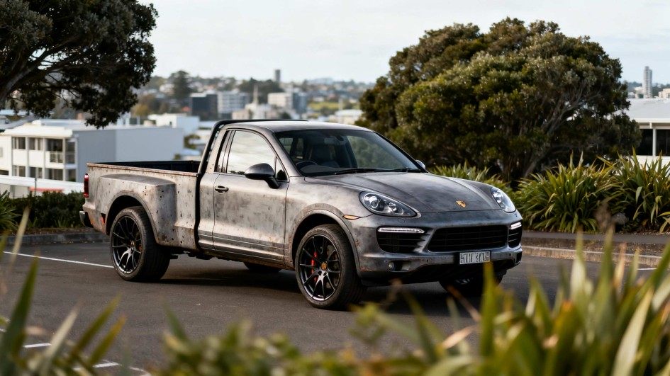 В Новой Зеландии выставили на продажу редкий пикап на базе Porsche Cayenne