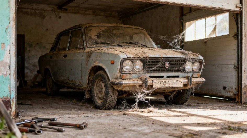 Что происходит с автомобилем после 10 лет простоя в гараже - реальные последствия