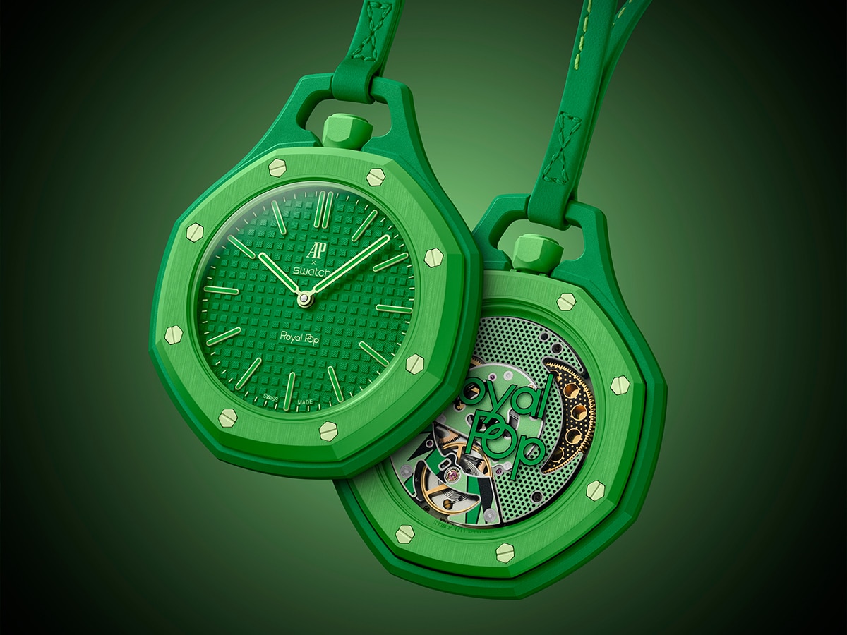 Audemars Piguet и Swatch выпускают карманные часы Royal Pop из биокерамики картинка Часы Swatch Royal Pop: стоит ли покупать? | DGL.RU