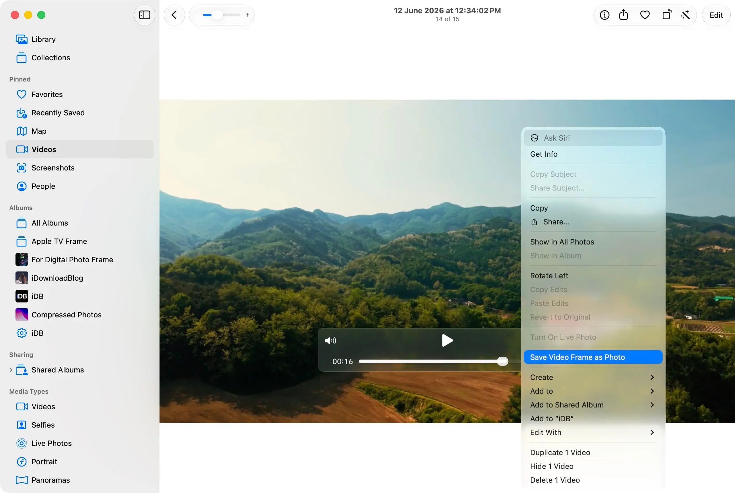 Как сохранить кадр из видео на Mac. На Mac всё тоже работает через приложение «Фото». Фото.