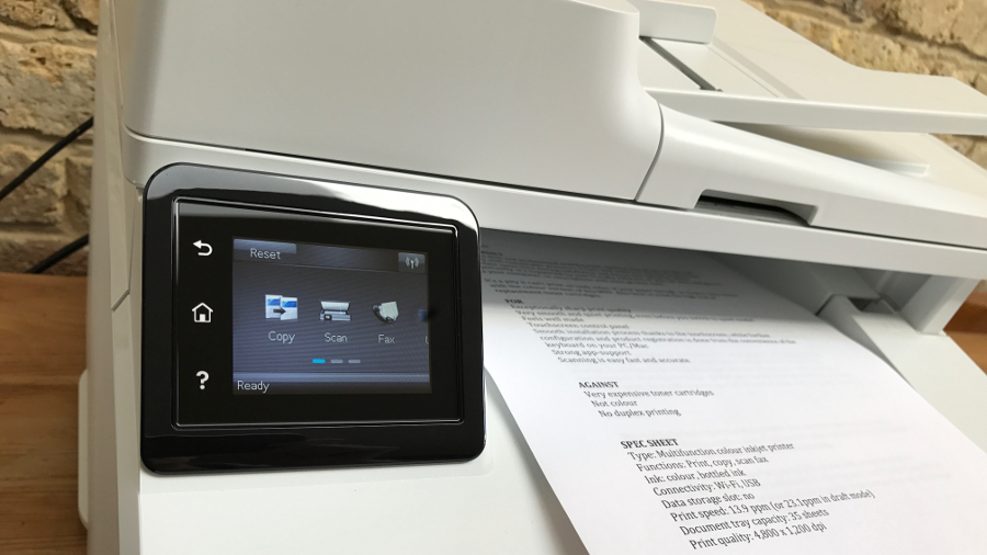 Обзор HP LaserJet Pro MFP M227fdw — тихая точная печать картинка HP LaserJet Pro MFP M227fdw