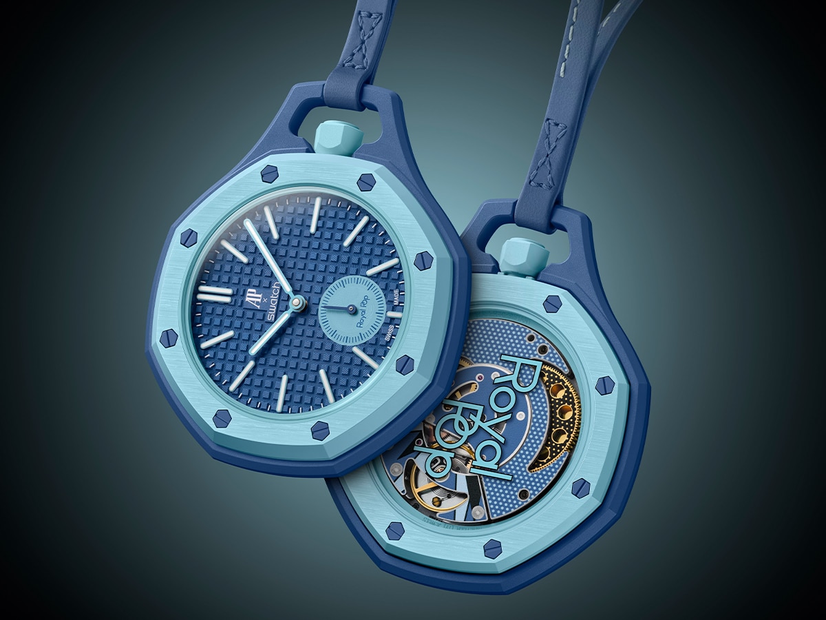 Audemars Piguet и Swatch выпускают карманные часы Royal Pop из биокерамики картинка Часы Swatch Royal Pop: стоит ли покупать? | DGL.RU