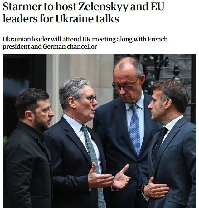 Зеленский прибыл в Лондон: Стармер, Макрон и Мерц снова обсудят мир на Украине